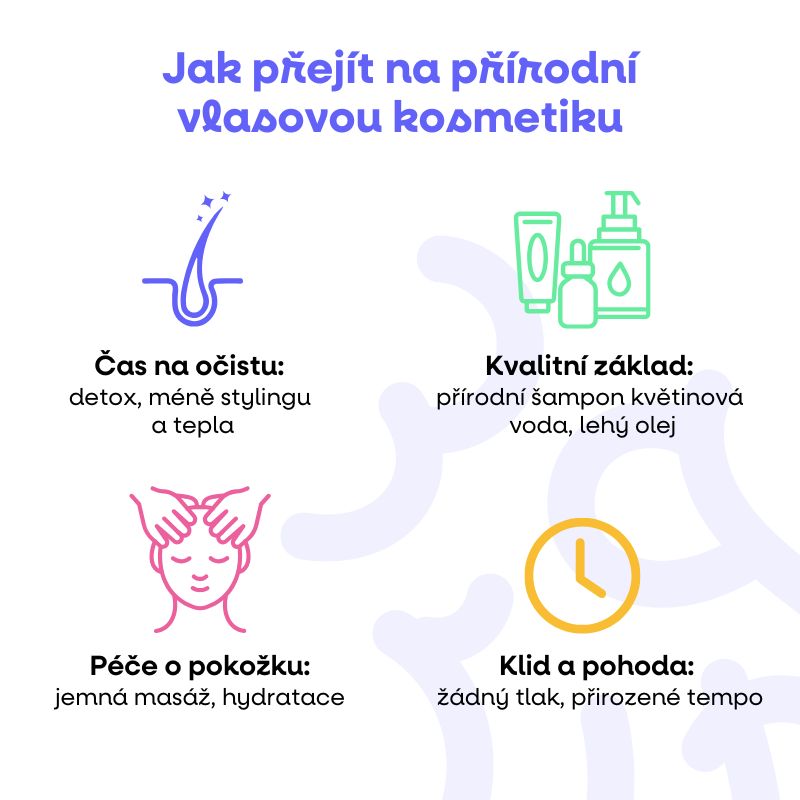 Jak přejít na přírodní vlasovou kosmetiku